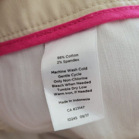 Talbots  Cropped Pants  Beige Bridge size 16p - Picture 6 of 10